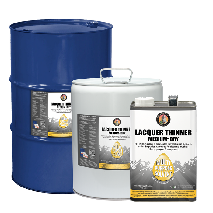 Lacquer Thinner Medium Dry Range of Sizes