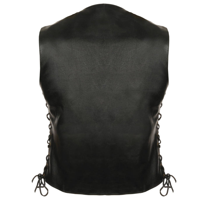 Ladies 6 Pocket Laced Vest: Features:-

Premium Milled Cowhide 1