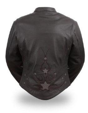 Ladies Breakout Star Jacket: Features:

Cowhide 1
