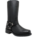 Ladies Harness Boot: Features:

12" Black Heavy Duty Full Grain Oiled Leather Upper
Neoprene Oil-Resistant Sole &amp; Heel
Cu