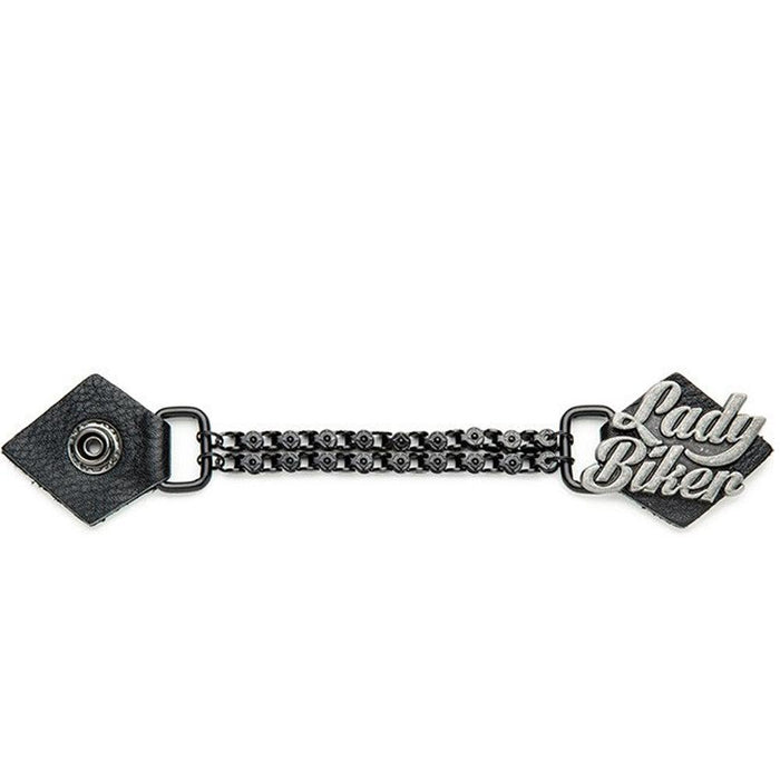 Ladies Lady Biker: Features:

Length: 7"
Fit with women's vests
High quality chain
Genuine leather