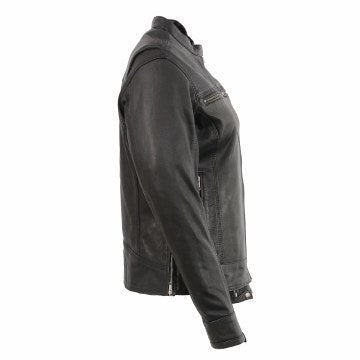 Ladies Lightweight Leather Jacket: Features:

Goatskin 1