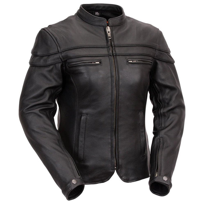 Ladies Maiden Jacket: Features:

Soft Cowhide 1