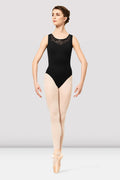 Ladies Olimpia Animal Print Mesh Back Tank Leotard