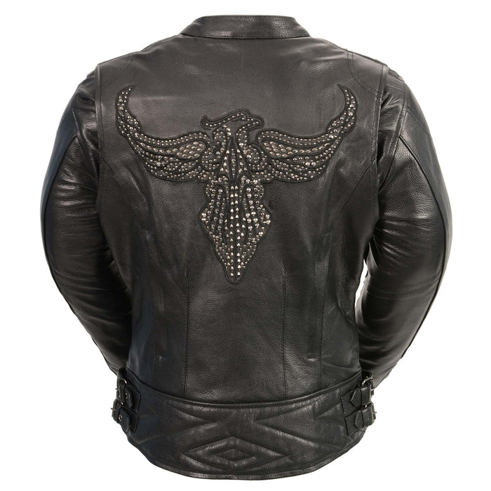 Ladies Phoenix Embroidered Jacket: Features:


1