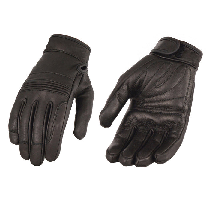 Ladies Riding Gloves: Features:

Premium Cowhide Leather
Stretch Knuckles for Optimal Comfort
Gel Palm
Adjustable Wrist Strap