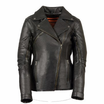 Ladies Vented MC Jacket: Features:

1