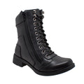 Ladies Zipper Biker Boot Black: Ladies Zipper Biker Boot Black