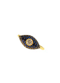 Rings ASTRA Large Oval Evil Eye Ring Gold-Navy-White O/S Apoella
