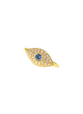 Rings ASTRA Large Oval Evil Eye Ring Gold-White-Sky O/S Apoella