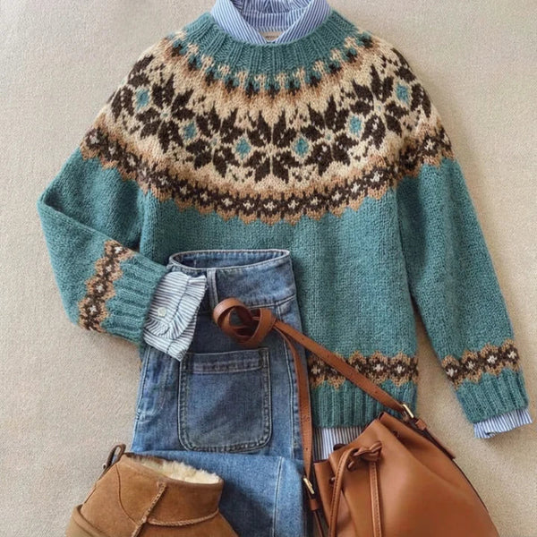 Larissa - Nordic Pattern Knit Sweater