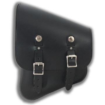 Leather Works Chopper Bag Left Side 312L: The 312 is a bag specifically designed to fit custom bikes and choppers
