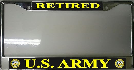 Lic-Frame Army Retired: Lic-Frame Army RetiredEagle Emblems LP3930 Lic