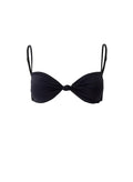 Swimwear Melissa Odabash Lille Knot Front Bikini Top Black Apoella