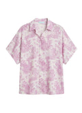 Shirts Marie Raxevsky Linen Shirt Jungle Lilac Apoella