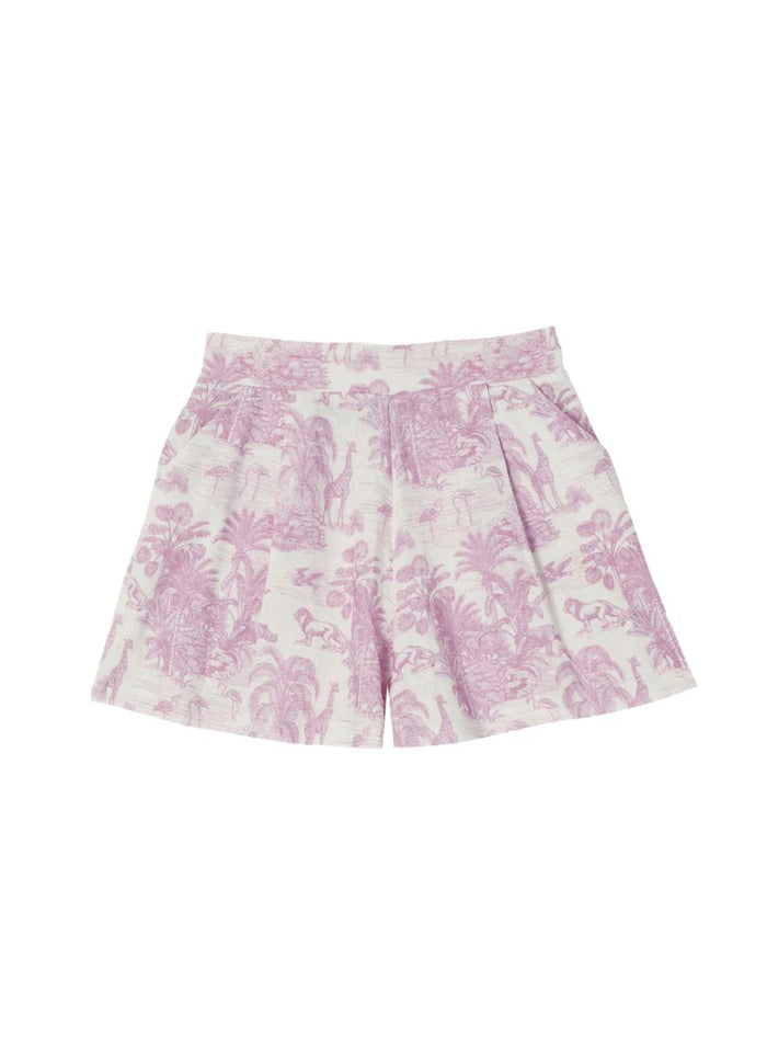 Shorts Marie Raxevsky Linen Shorts Jungle Lilac Apoella