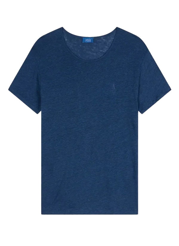 T-shirts Apnée Linen T - Shirt Petrol Blue Apoella
