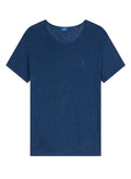 T-shirts Apnée Linen T - Shirt Petrol Blue Apoella