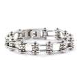 Link Bracelet With Clear Stone
