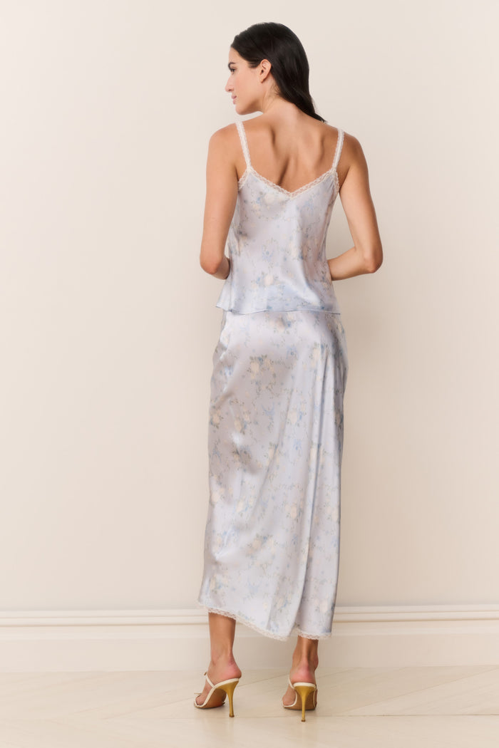 Lirena Silk-Blend Floral Top