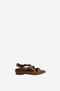Lizard Print Buckle On Sandals