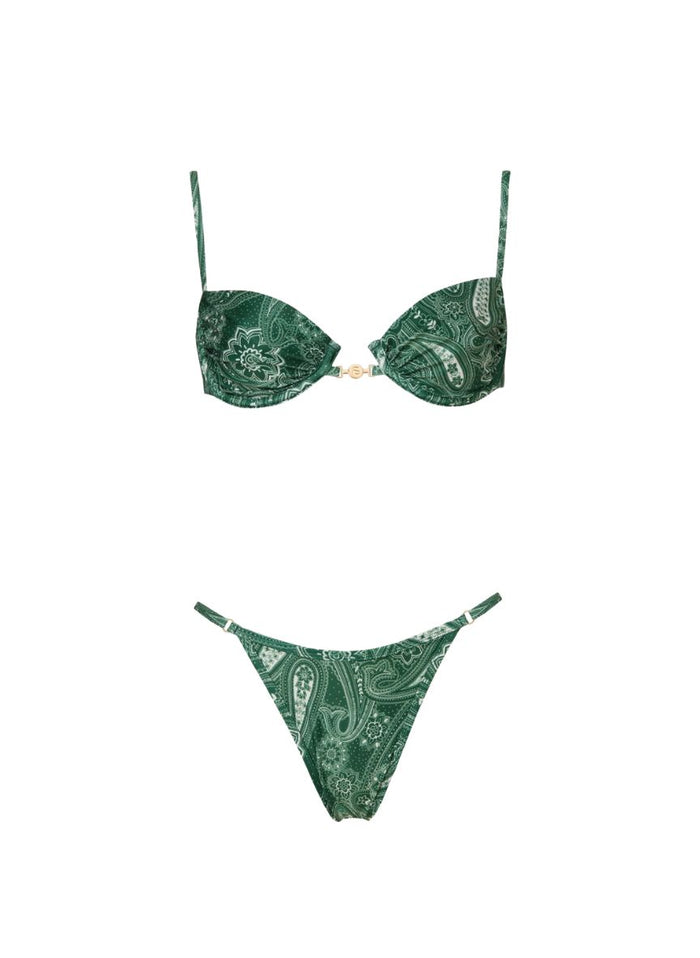 Bikini Stefania Frangista Lou Cup Bikini Paisley Green Apoella