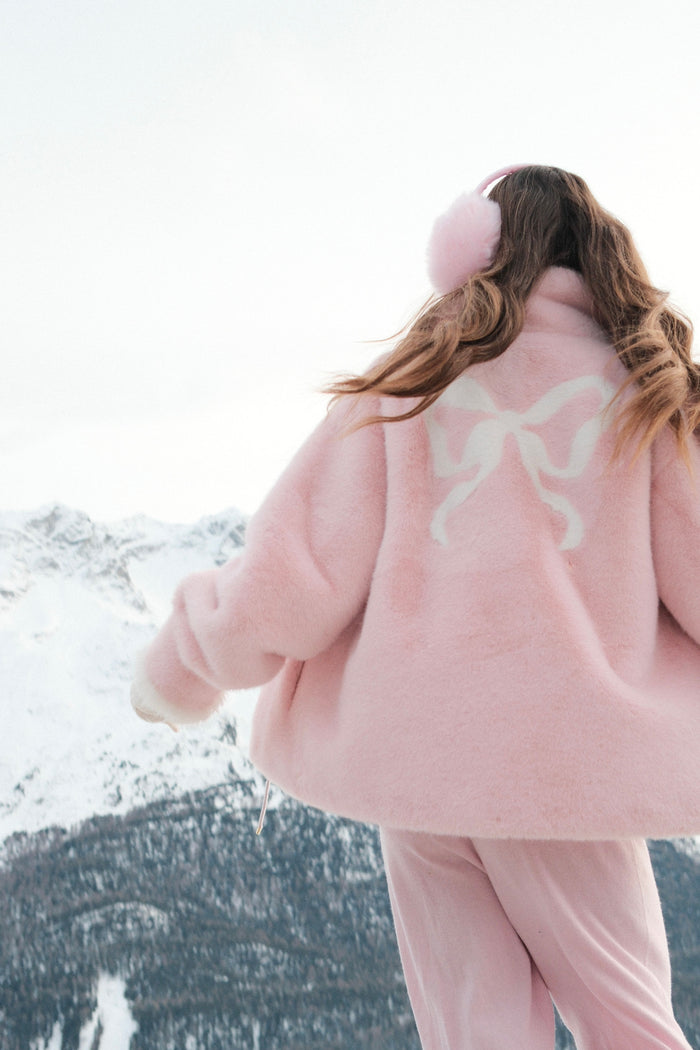 LoveShackFancy x MAX&MOI Vanessa Faux Fur Jacket
