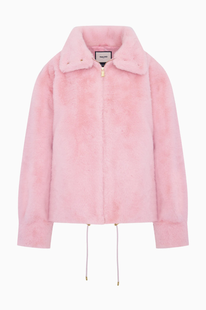 Pink jacket on a white background