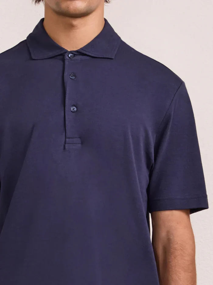 T-shirts Frescobol Carioca Luca Pique Polo Midnight Blue Apoella