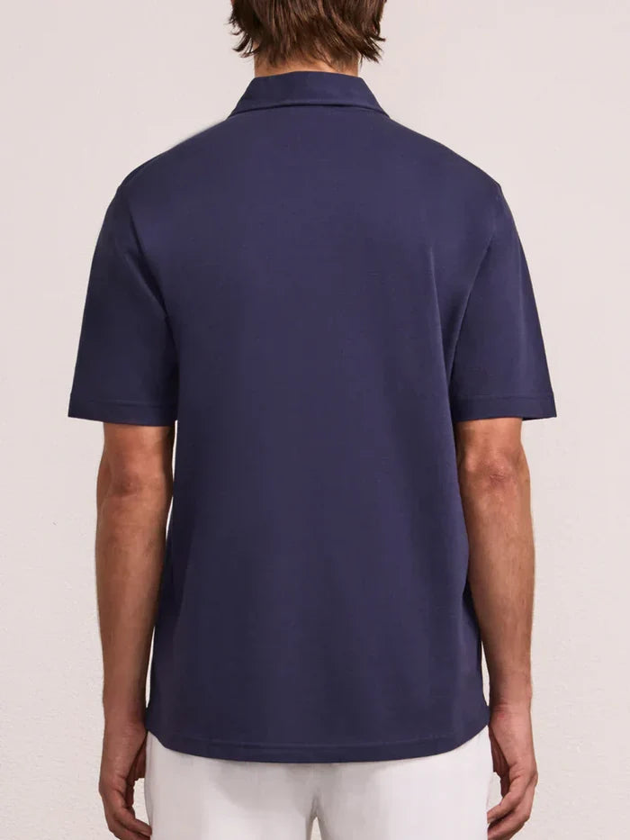 T-shirts Frescobol Carioca Luca Pique Polo Midnight Blue Apoella