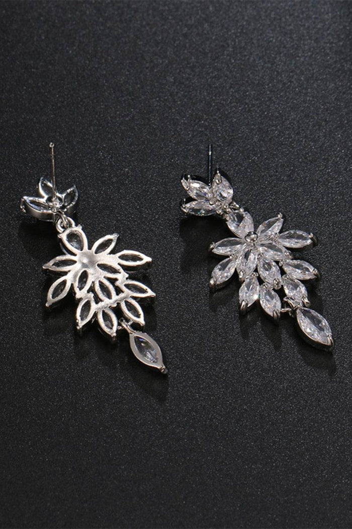 Luxurious Rhinestone Drop Earrings 693880171426 - COCOMELODY