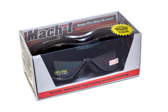 Mach-1 Clear Anti-Fog: Features:
Shatterproof Polycarbonate Lens
UV400 Filter for Maximum UV Protection
Scratch Resistant Coa