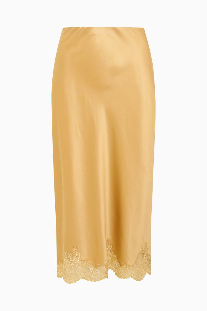 Malina Silk Midi Skirt