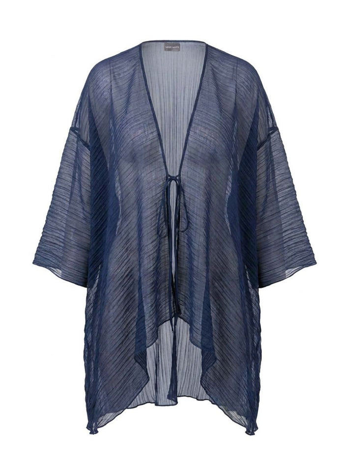 Jacket Daphne Valente Marine Chiffon Jacket Navy O/S / Navy Apoella