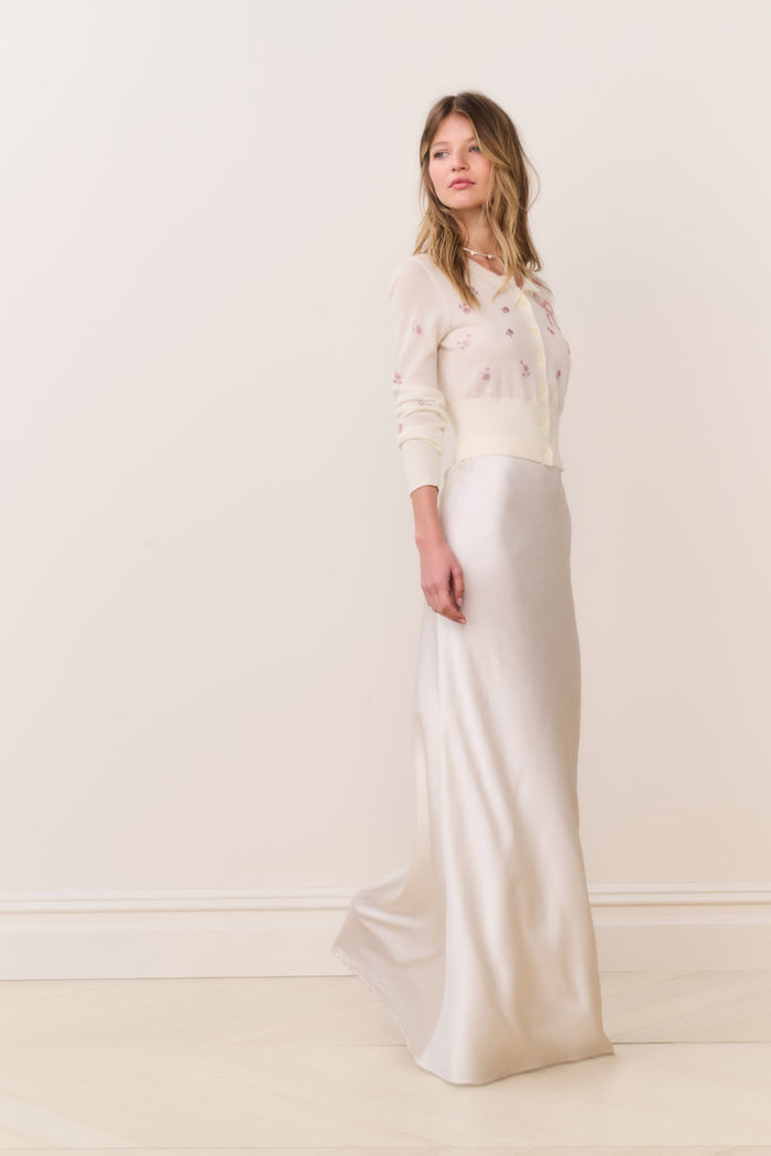 Maurine Satin Maxi Skirt