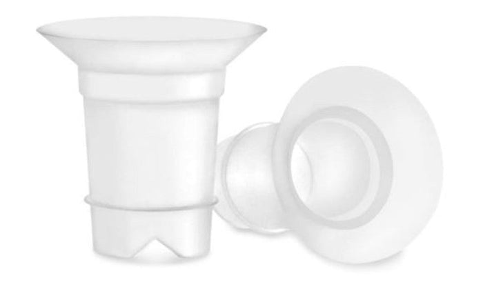 Maymom - LONG - Silicone flange reducing inserts for Medela/Spectra/Ameda 25/24 mm shields.  2pc - New Baby New Paltz