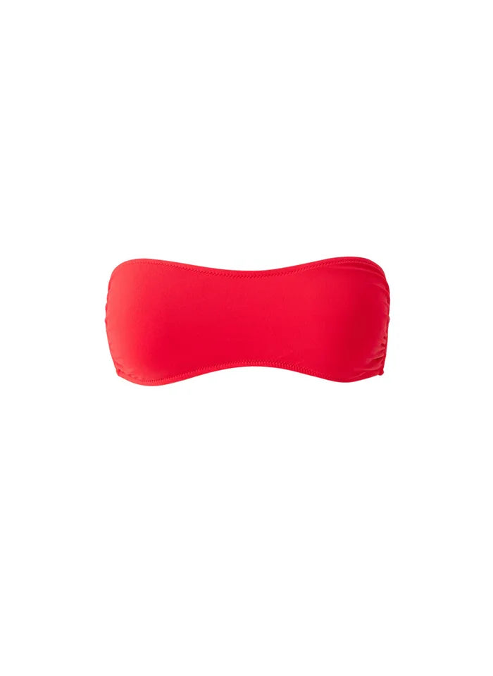 Swimwear Melissa Odabash Memphis Bandeau Bikini Top Red Apoella
