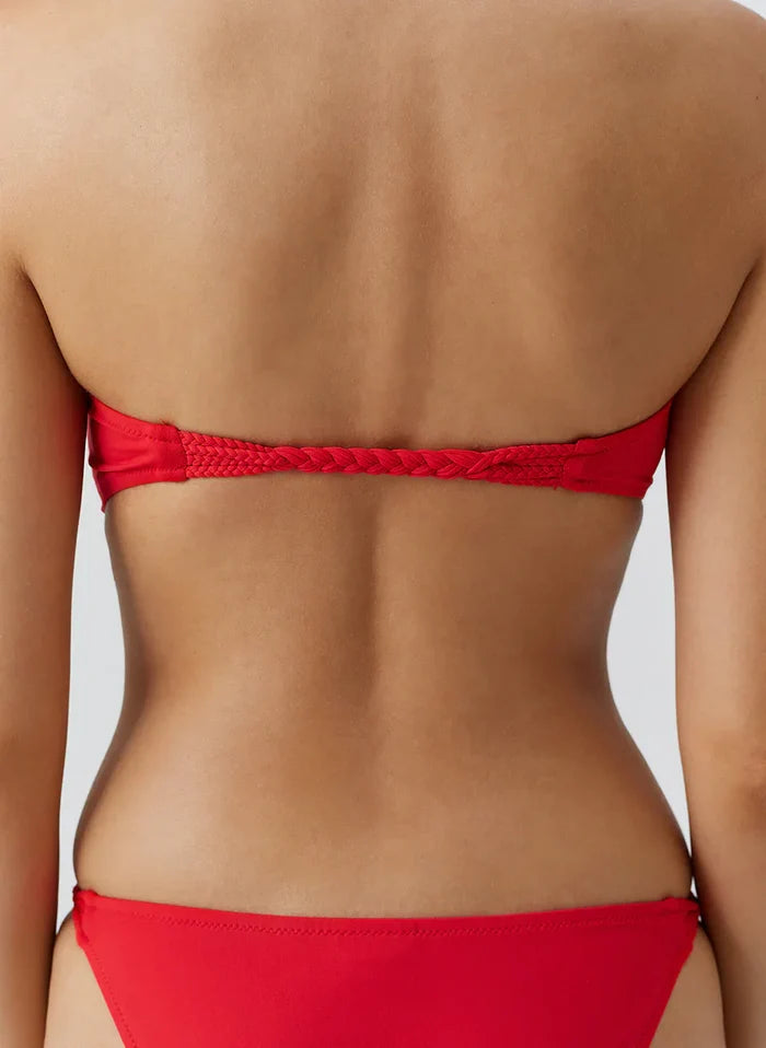 Swimwear Melissa Odabash Memphis Bandeau Bikini Top Red Apoella