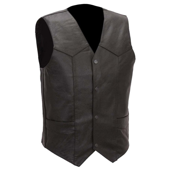 Men's 4 Snap Plain Vest: Features:

Milled 1
