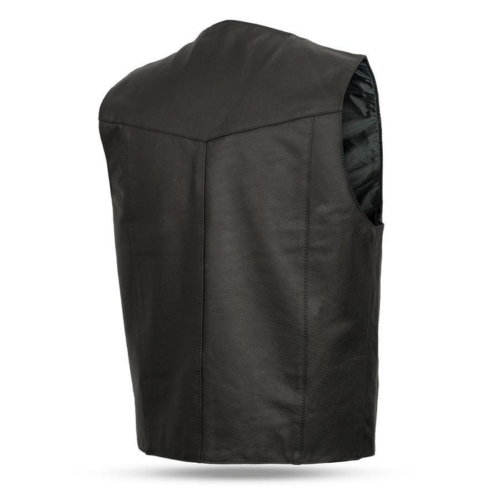 Men's 4 Snap Plain Vest: Features:

Milled 1