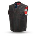 Men's Born Free Vest Red Stitching: Features:

1