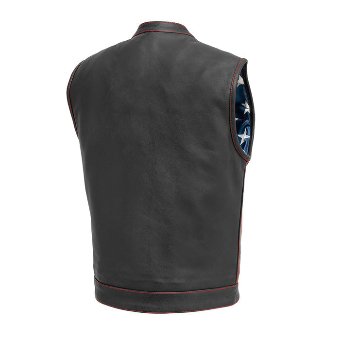 Men's Born Free Vest Red Stitching: Features:

1