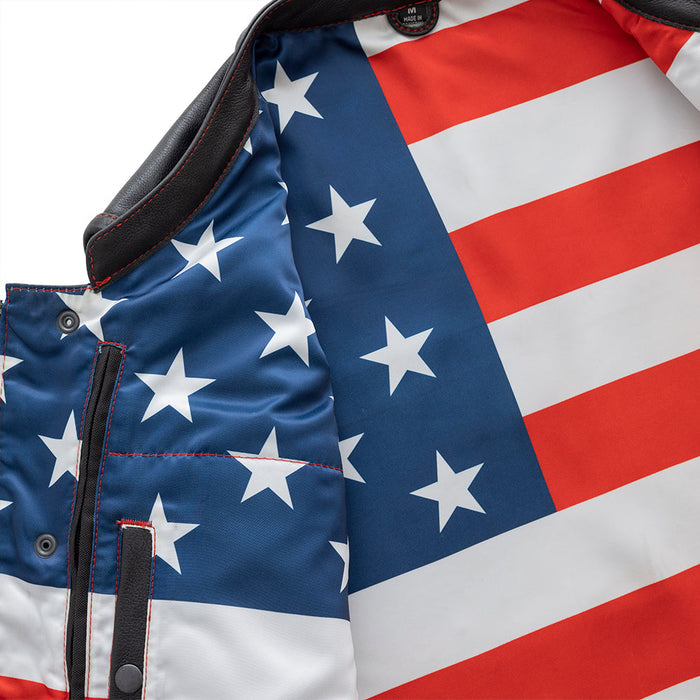 Men's Born Free Vest Red Stitching: Features:

1