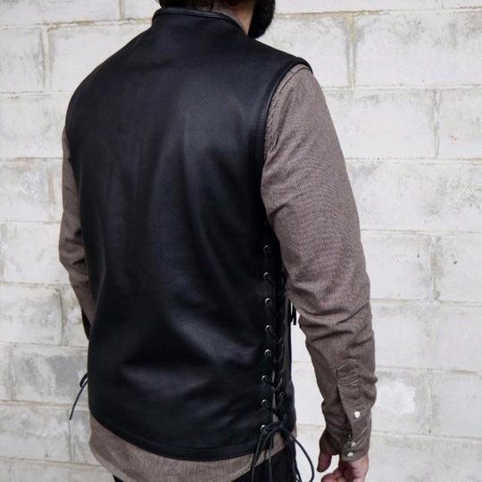 Men's Brawler Vest: Brawler - Men's Leather Motorcycle Vest
PRODUCT OVERVIEW:
Elevate your riding gear with the Brawler, a un