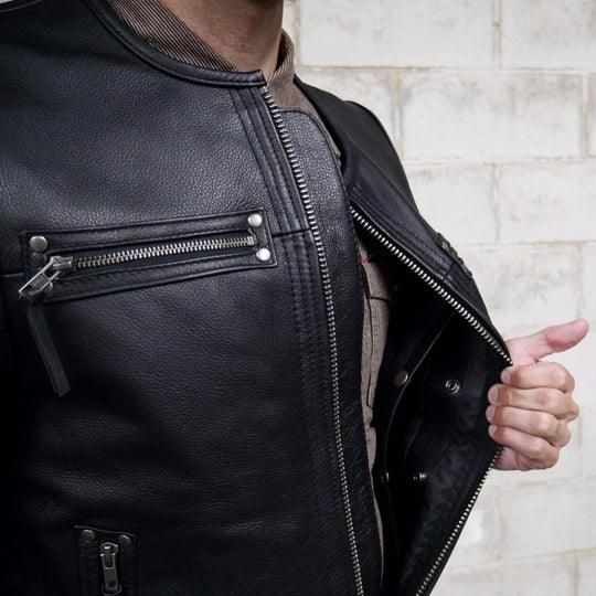 Men's Brawler Vest: Brawler - Men's Leather Motorcycle Vest
PRODUCT OVERVIEW:
Elevate your riding gear with the Brawler, a un