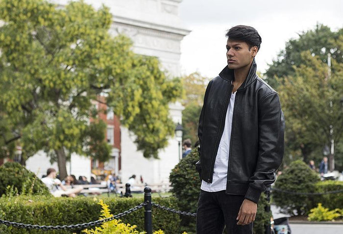 Men's Castor Jacket Black: Features:

Men's Castor Jacket Black
Cow-hide sleek bomber jacket