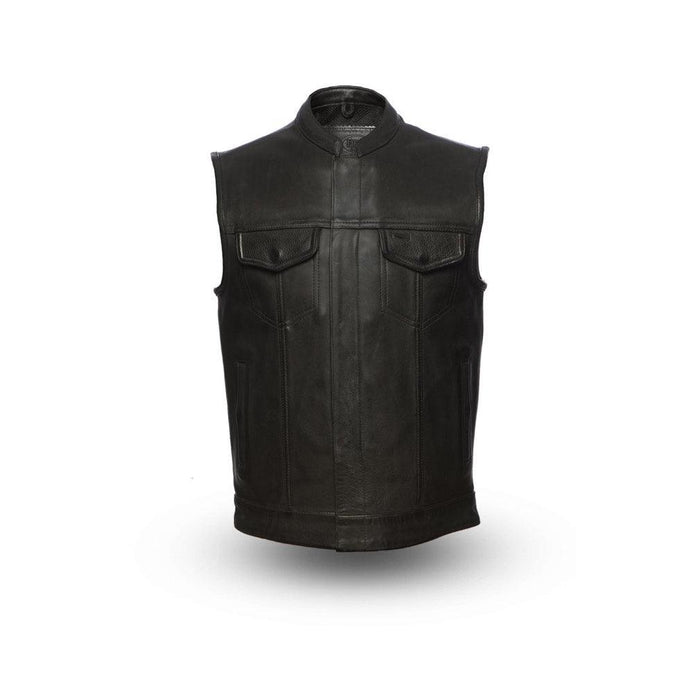 Men's Hotshot Vest: Take on the road with confidence in our Men's Hotshot Leather Vest