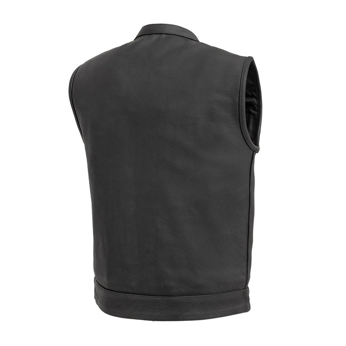 Men's Hotshot Vest: Take on the road with confidence in our Men's Hotshot Leather Vest