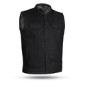 Men's Kershaw Raw Denim Vest: Experience the thrill of the open road like never before with our Kershaw Men's Motorcycle Deni
