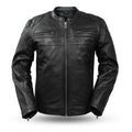 Men's Nemesis Leather Jacket: Features:

NEMESIS
Diamond cowhide
Scooter style with center zipper
Mandarin collar
Front zippe
